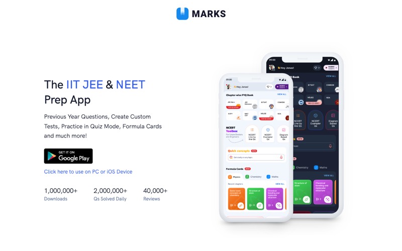 MARKS App screenshot