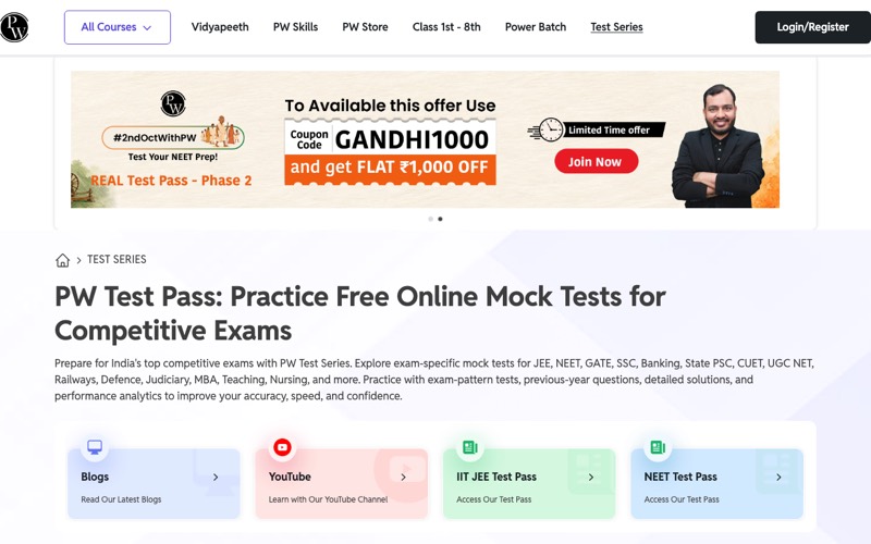 PW Test Series screenshot
